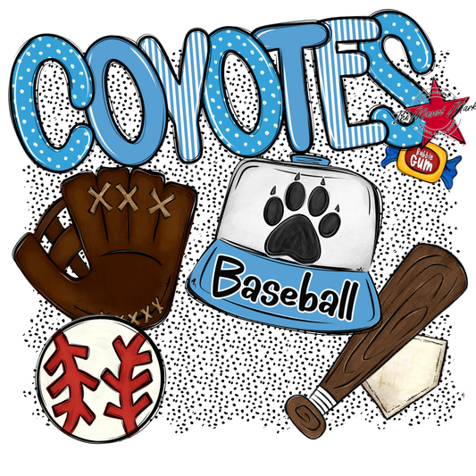 Coyotes Baseball Spirit-Carolina Blue