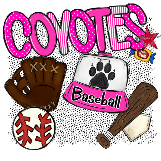 Coyotes Baseball Spirit-Pink