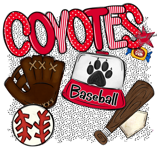 Coyotes Baseball Spirit-Red