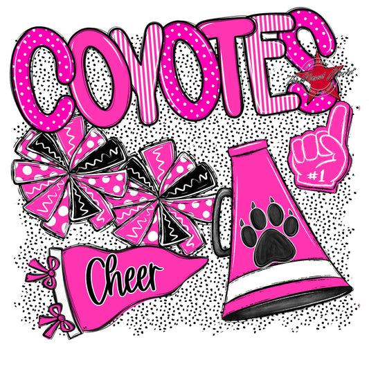 Coyotes Cheer Spirit-Pink