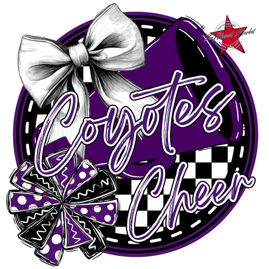 Coyotes Circle Cheer Design-Purple