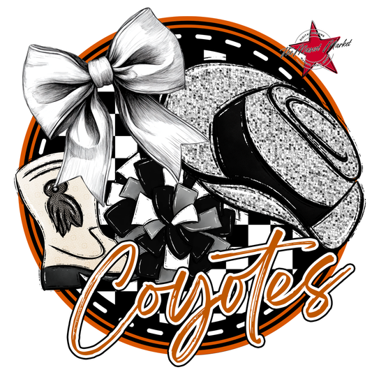 Coyotes Circle Drillteam Design-Burnt Orange