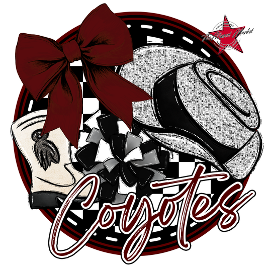 Coyotes Circle Drillteam Design-Maroon