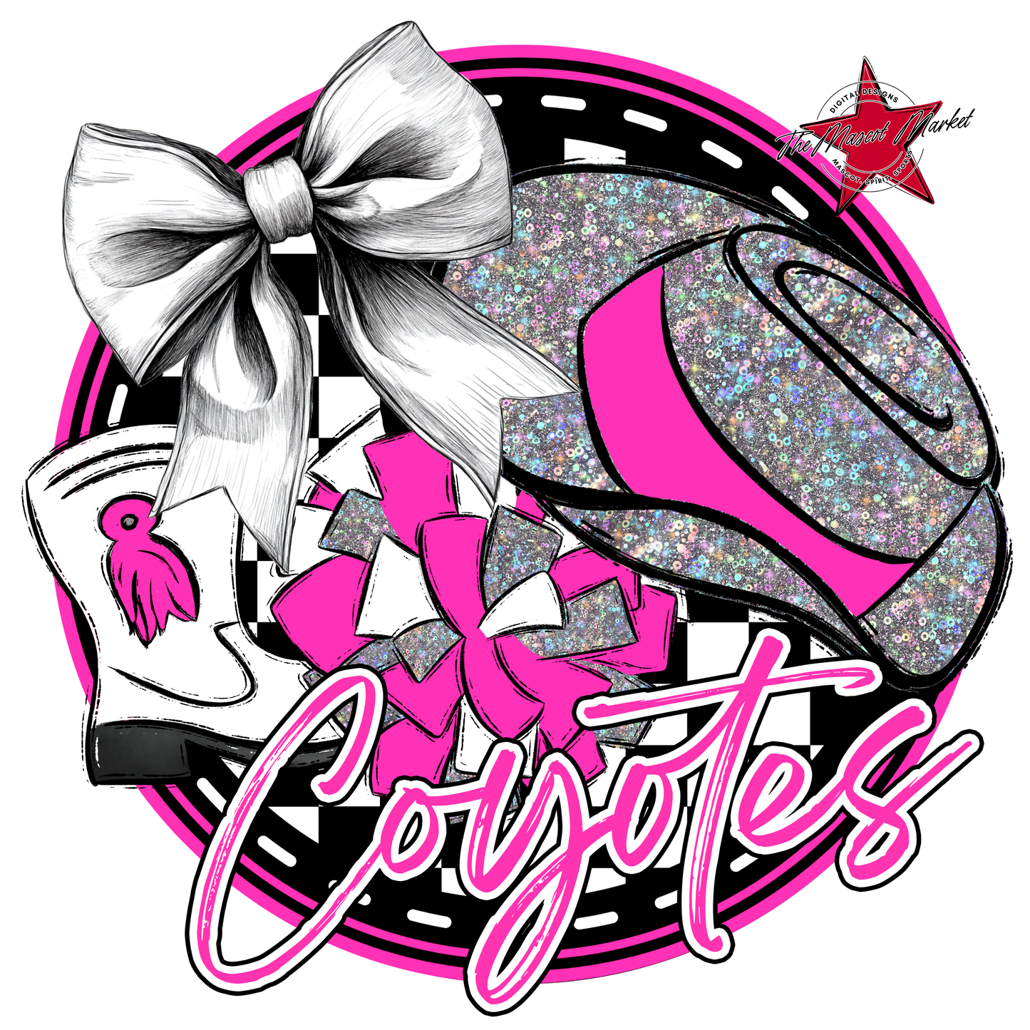 Coyotes Circle Drillteam Design-Pink