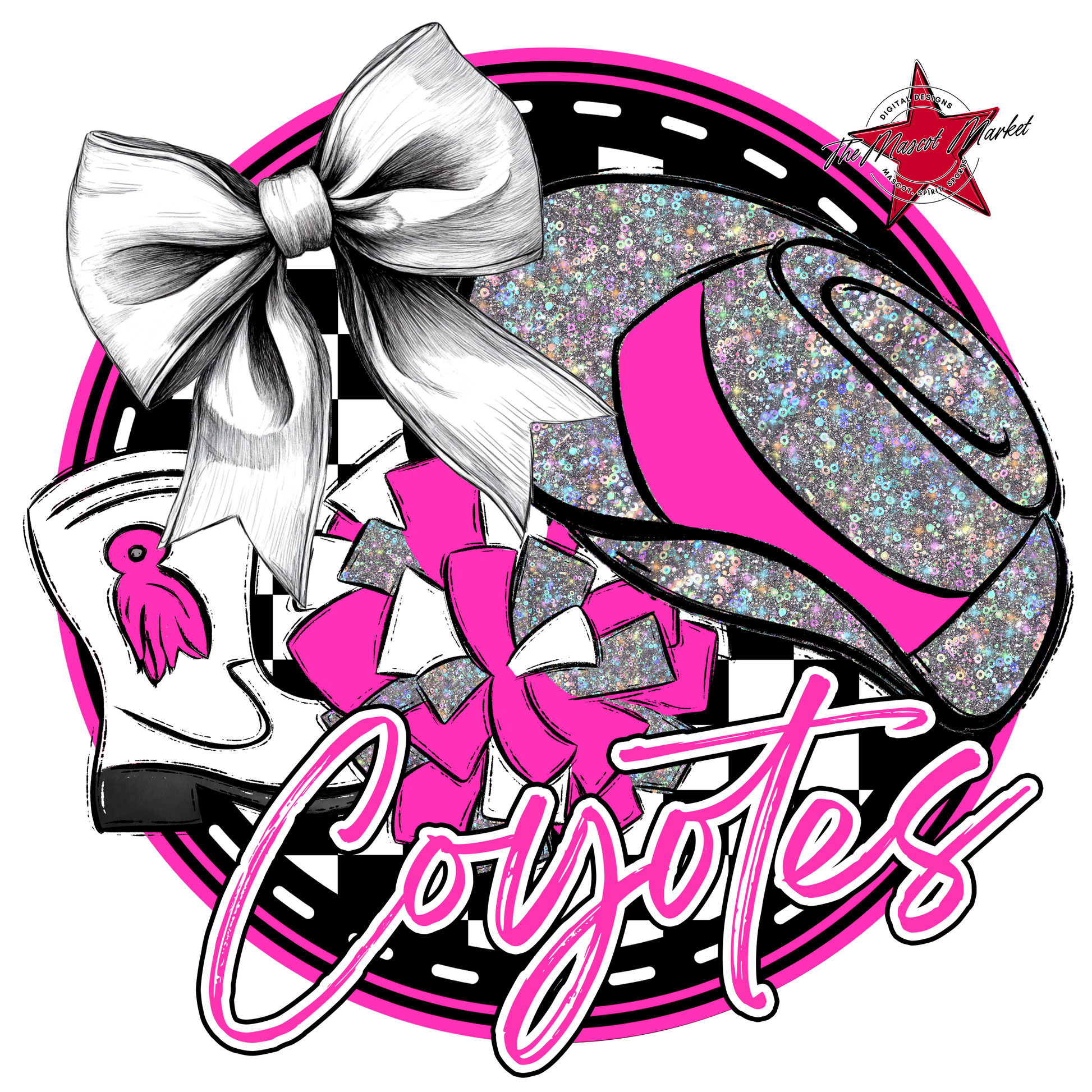 Coyotes Circle Drillteam Design-Pink