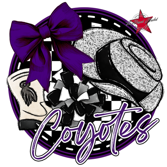 Coyotes Circle Drillteam Design-Purple