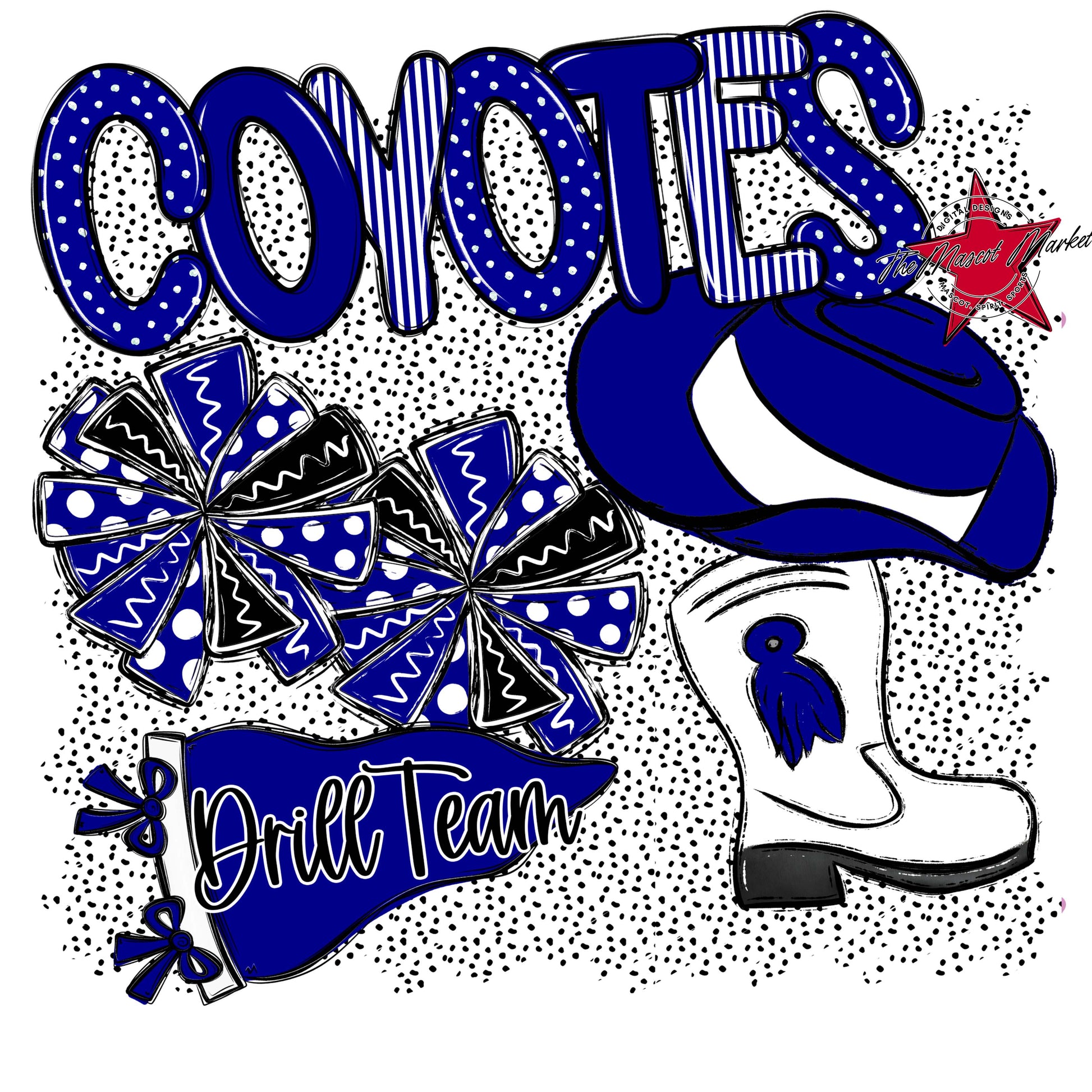 Coyotes Drillteam Spirit-Blue
