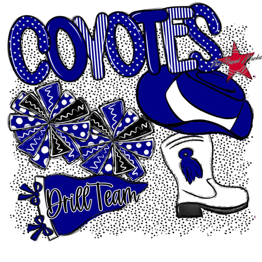 Coyotes Drillteam Spirit-Blue