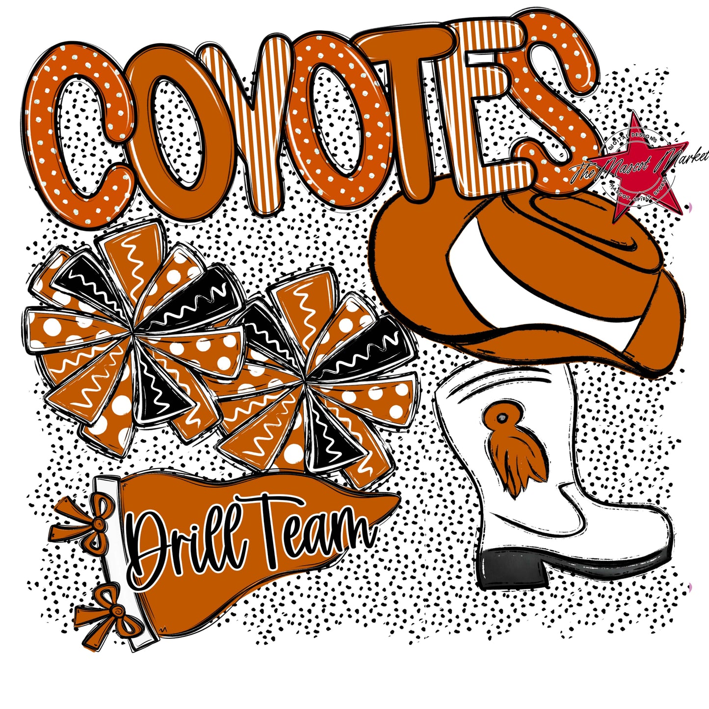 Coyotes Drillteam Spirit-Burnt Orange