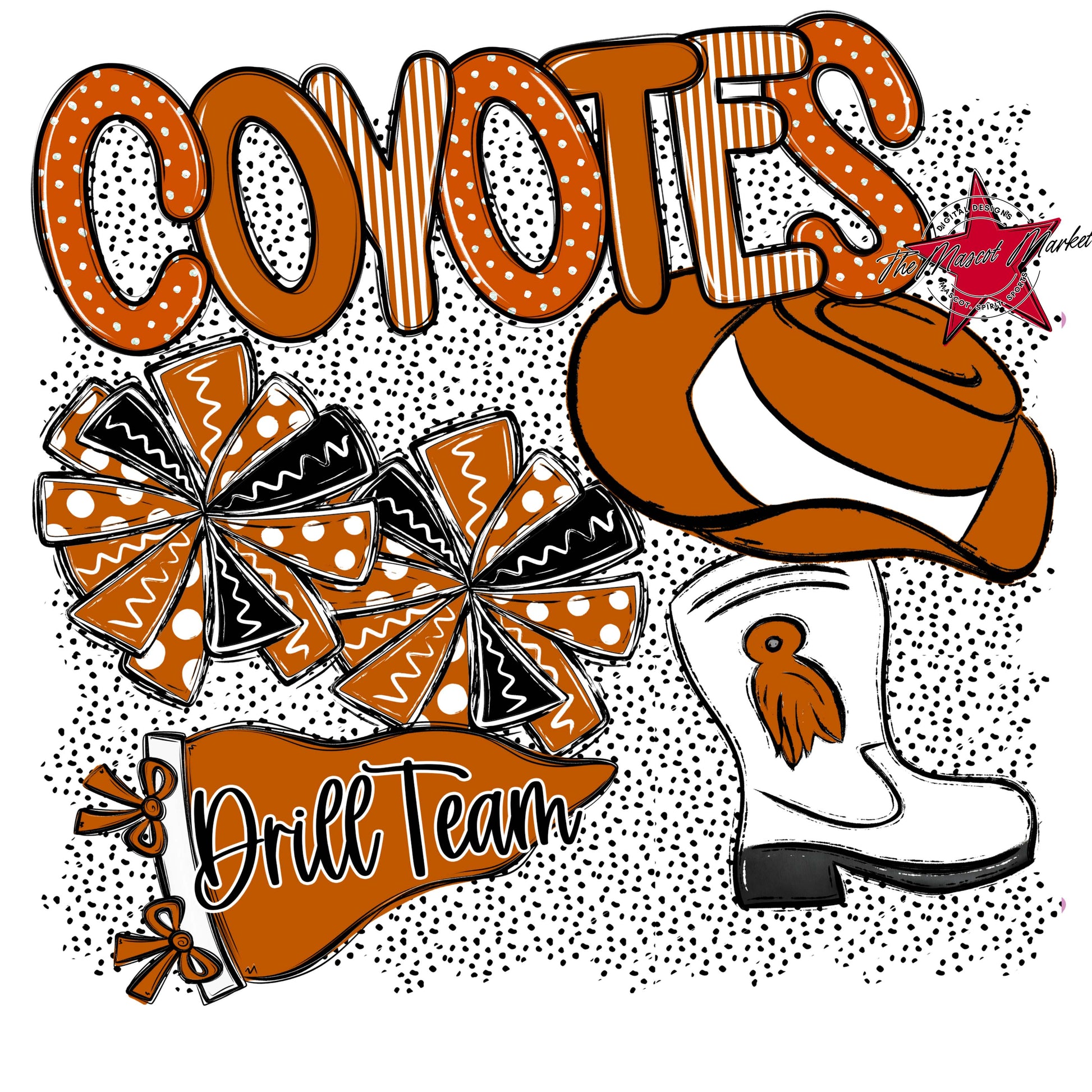 Coyotes Drillteam Spirit-Burnt Orange