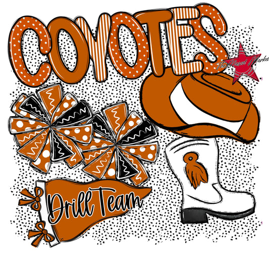 Coyotes Drillteam Spirit-Burnt Orange