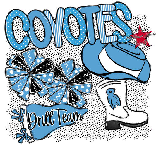 Coyotes Drillteam Spirit-Carolina Blue