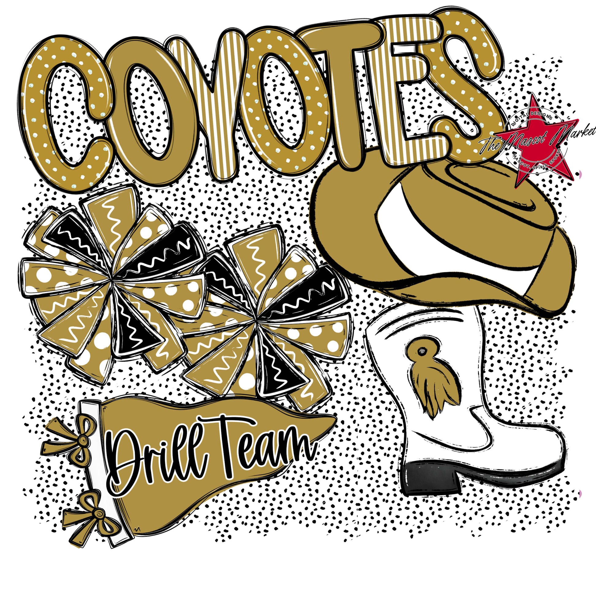 Coyotes Drillteam Spirit-Gold