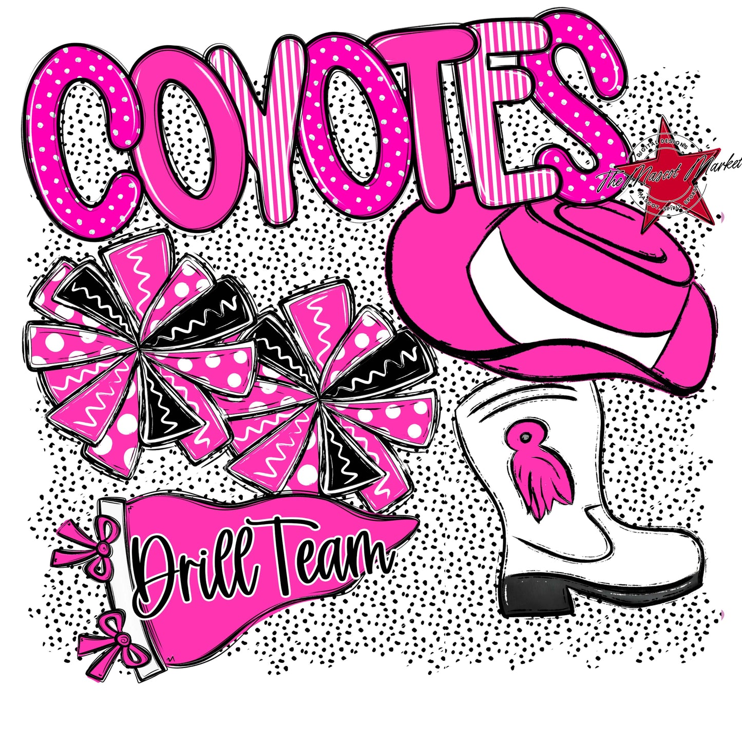 Coyotes Drillteam Spirit-Pink