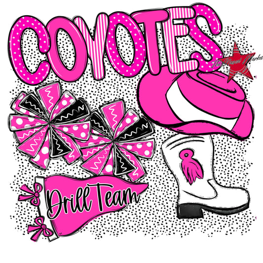 Coyotes Drillteam Spirit-Pink