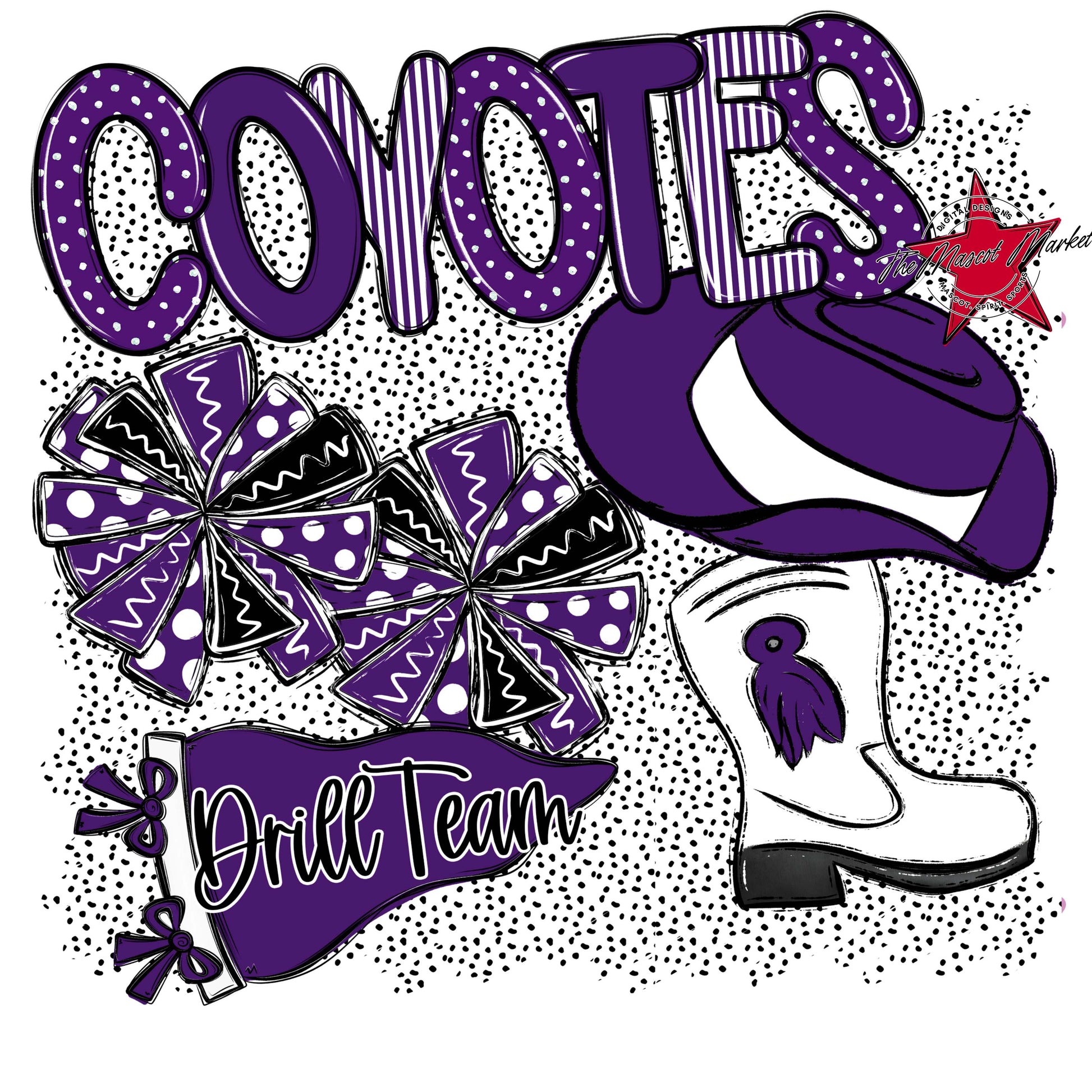 Coyotes Drillteam Spirit-Purple