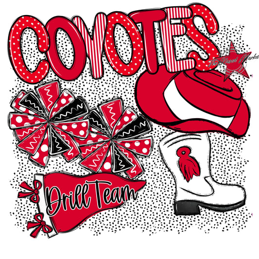 Coyotes Drillteam Spirit-Red