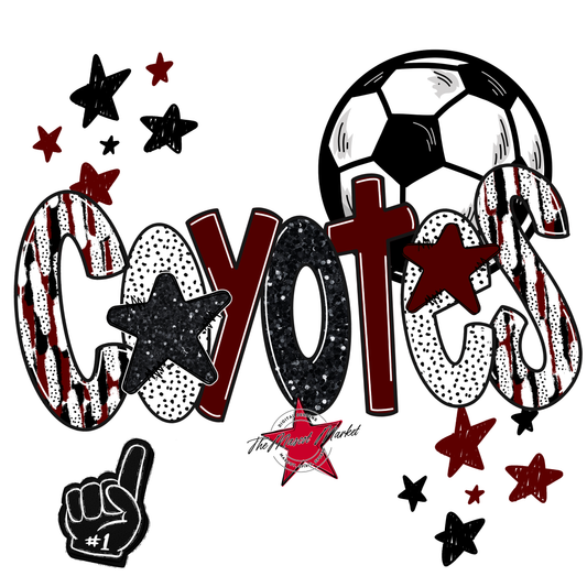 Coyotes Soccer Scrape-Maroon