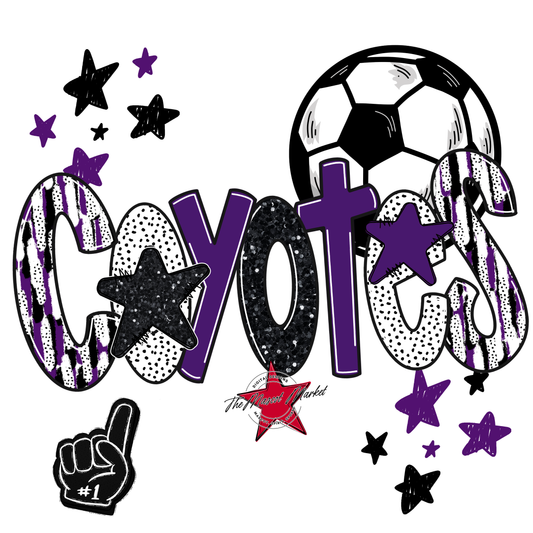 Coyotes Soccer Scrape-Purple