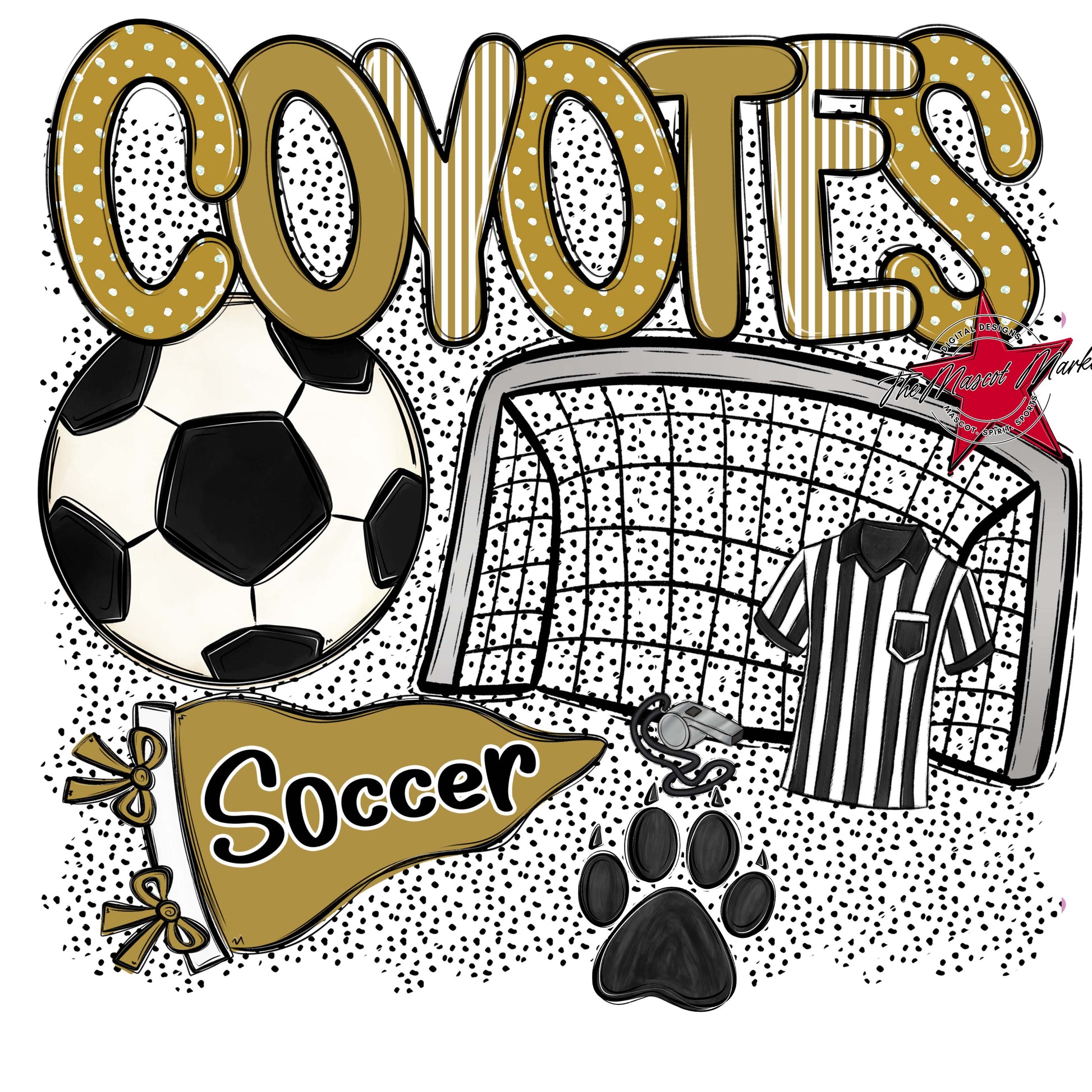 Coyotes Soccer Spirit-Gold