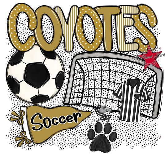 Coyotes Soccer Spirit-Gold