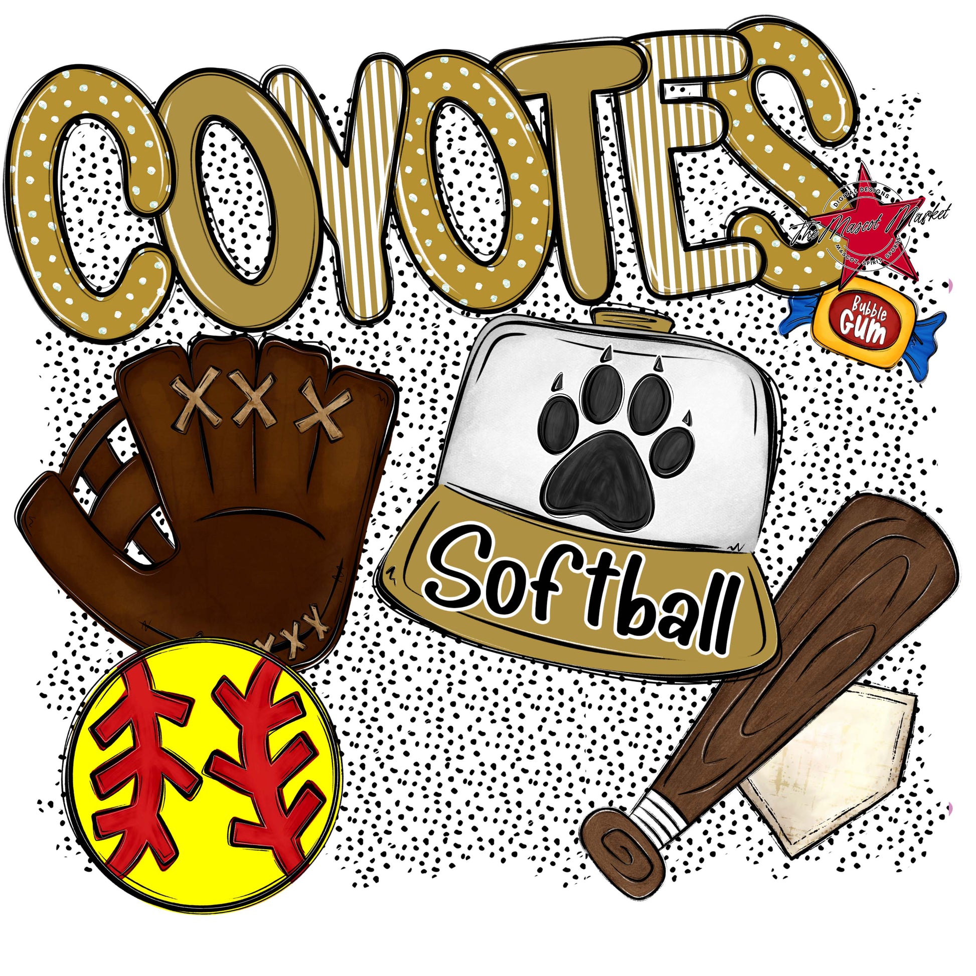 Coyotes Softball Spirit-Gold