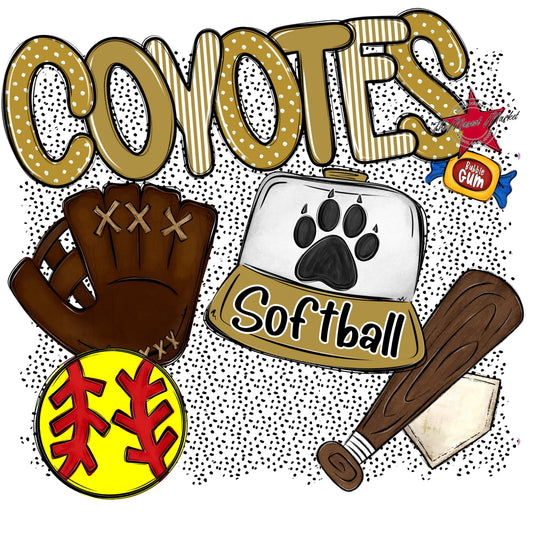 Coyotes Softball Spirit-Gold
