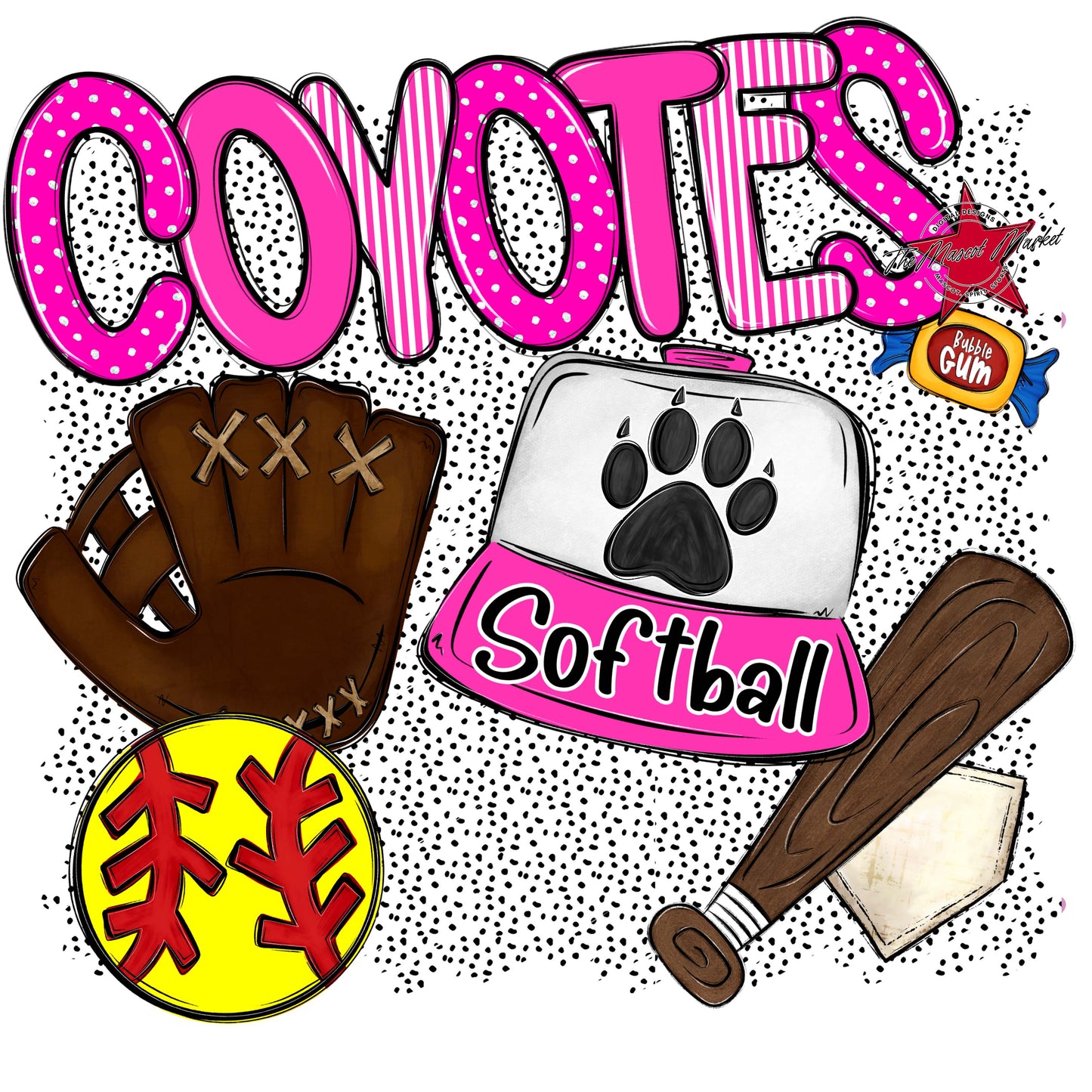 Coyotes Softball Spirit-Pink