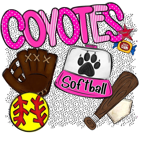 Coyotes Softball Spirit-Pink
