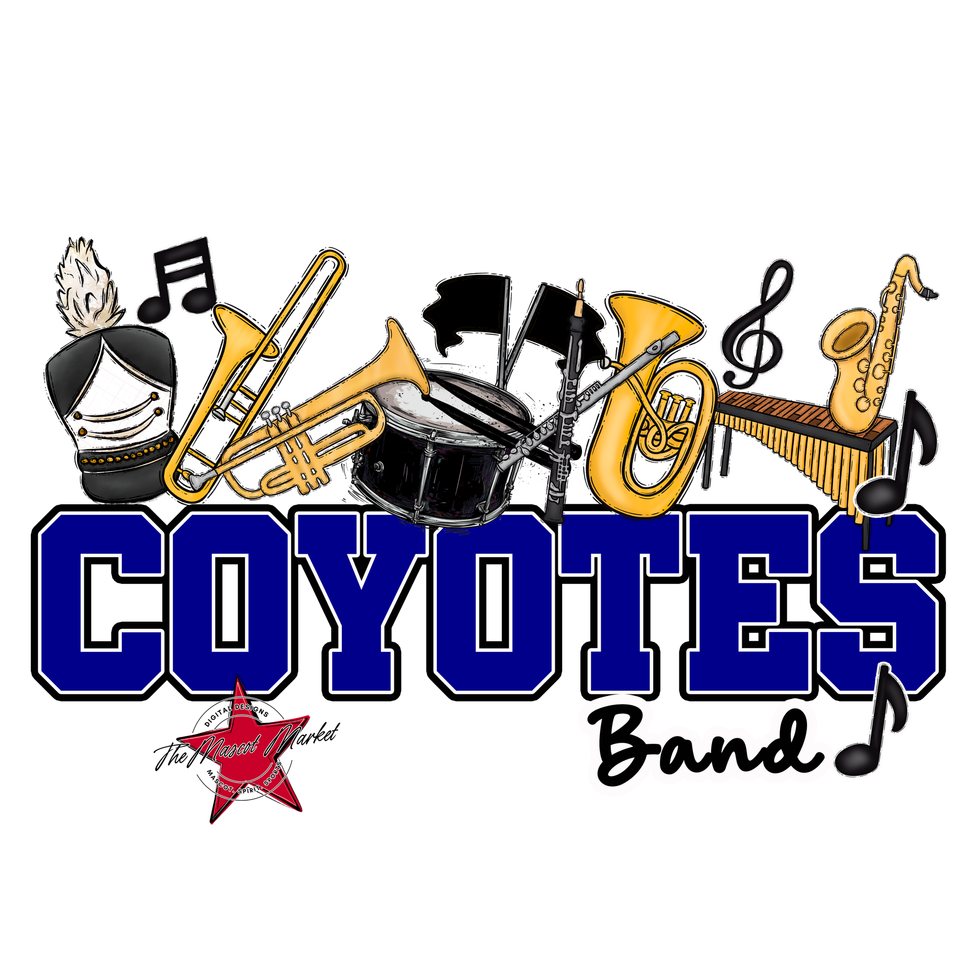 Coyotes Varsity Band-Blue