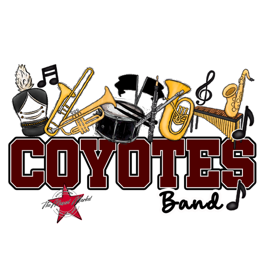 Coyotes Varsity Band-Maroon