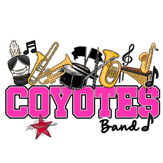 Coyotes Varsity Band-Pink