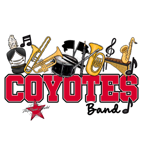 Coyotes Varsity Band-Red
