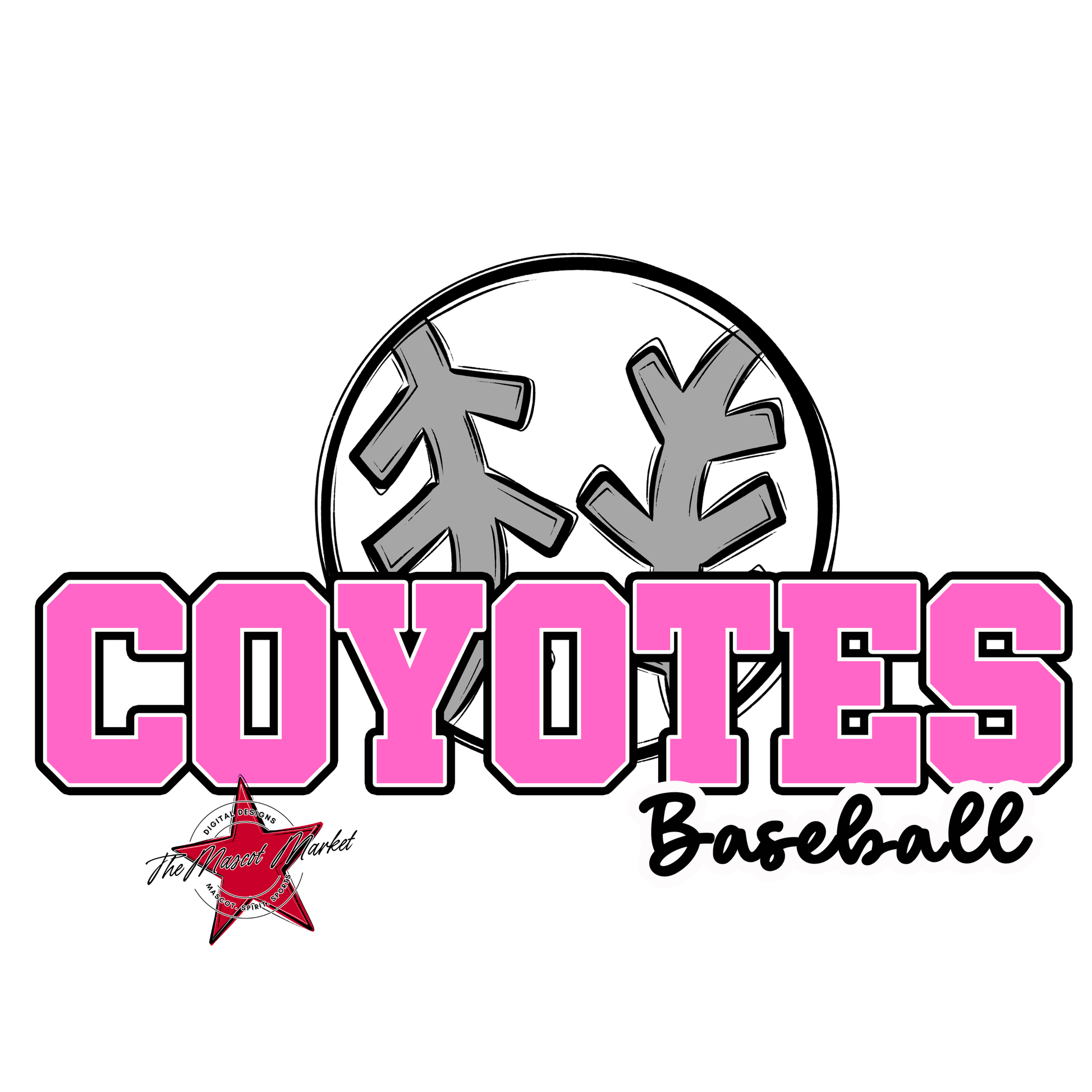 Coyotes Varsity Baseball-Baby Pink