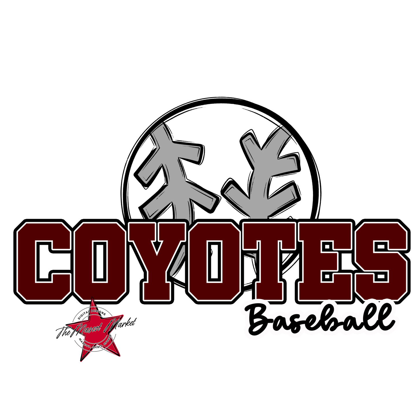 Coyotes Varsity Baseball-Maroon