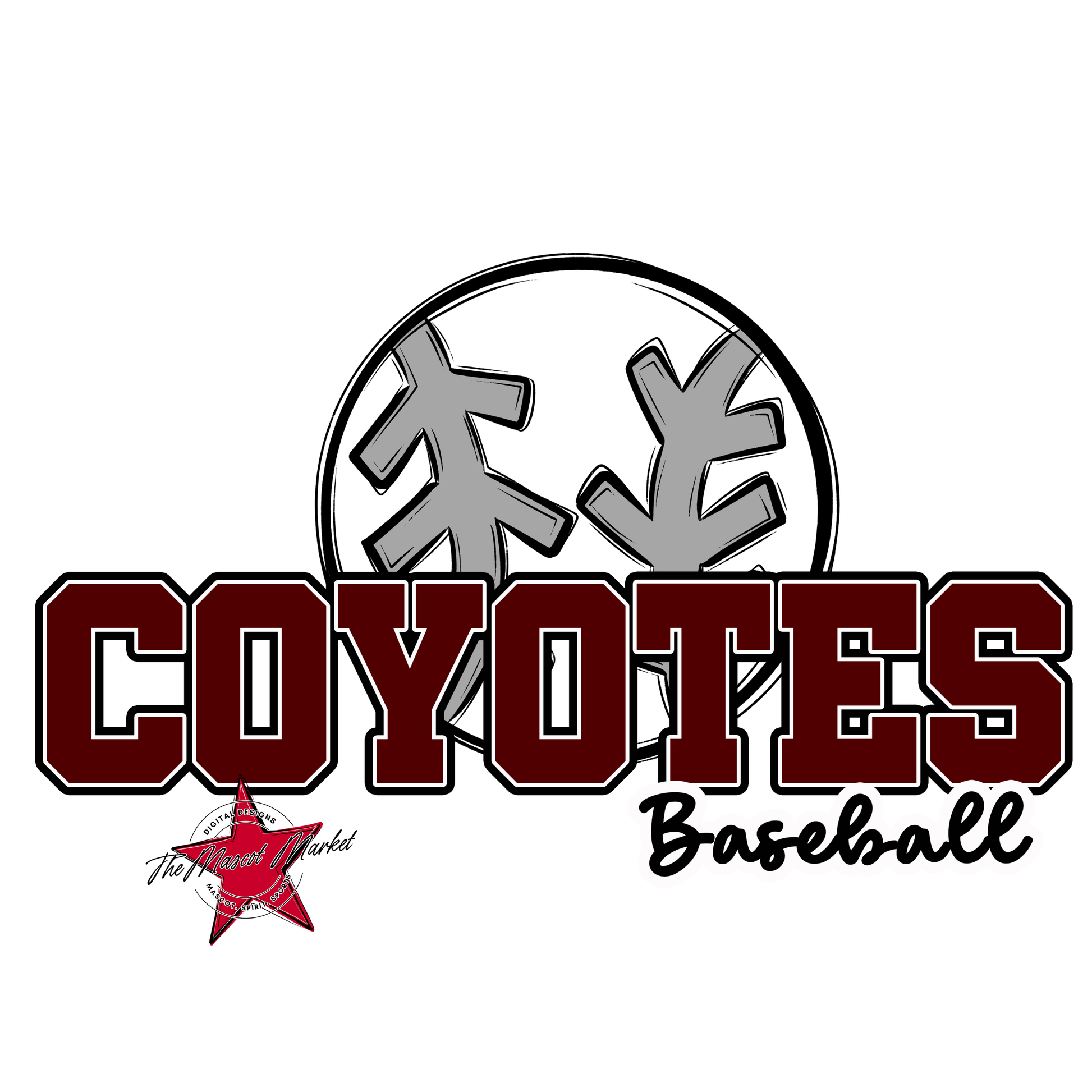 Coyotes Varsity Baseball-Maroon