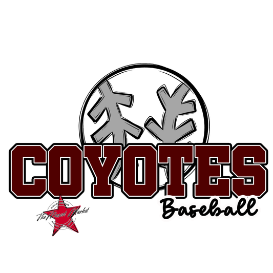 Coyotes Varsity Baseball-Maroon
