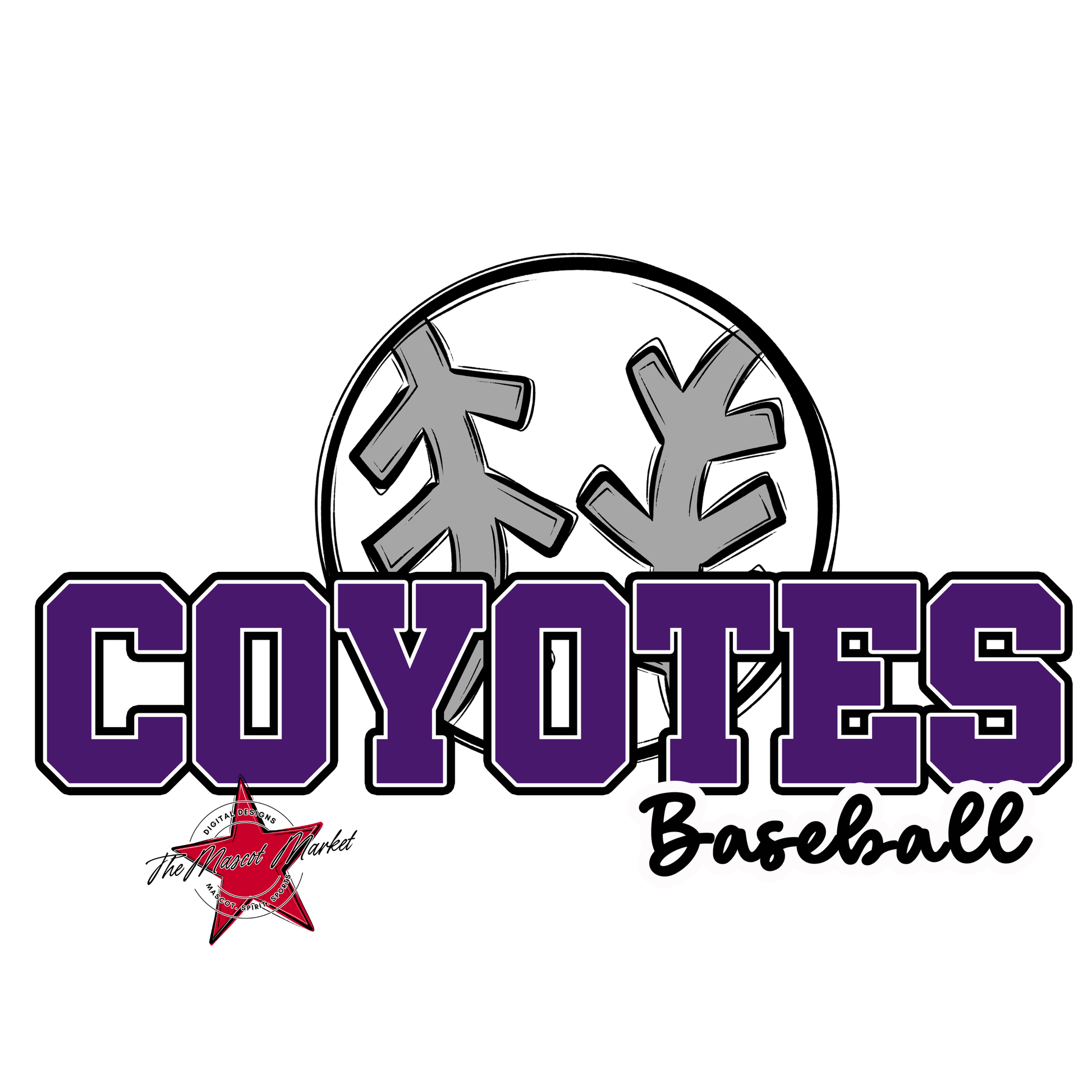 Coyotes Varsity Baseball-Purple