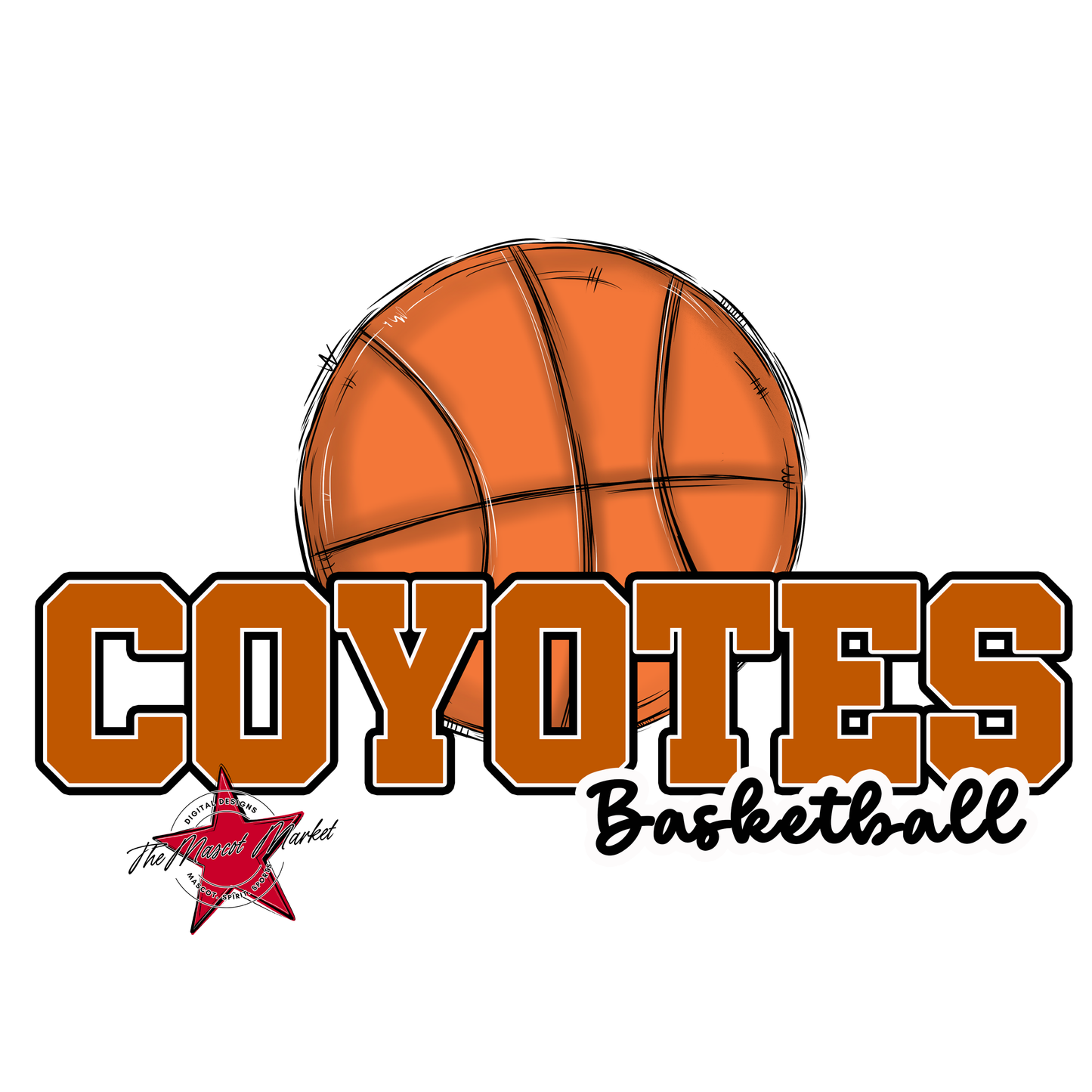 Coyotes Varsity Basketball-Burnt Orange