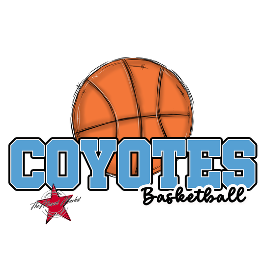 Coyotes Varsity Basketball-Carolina Blue