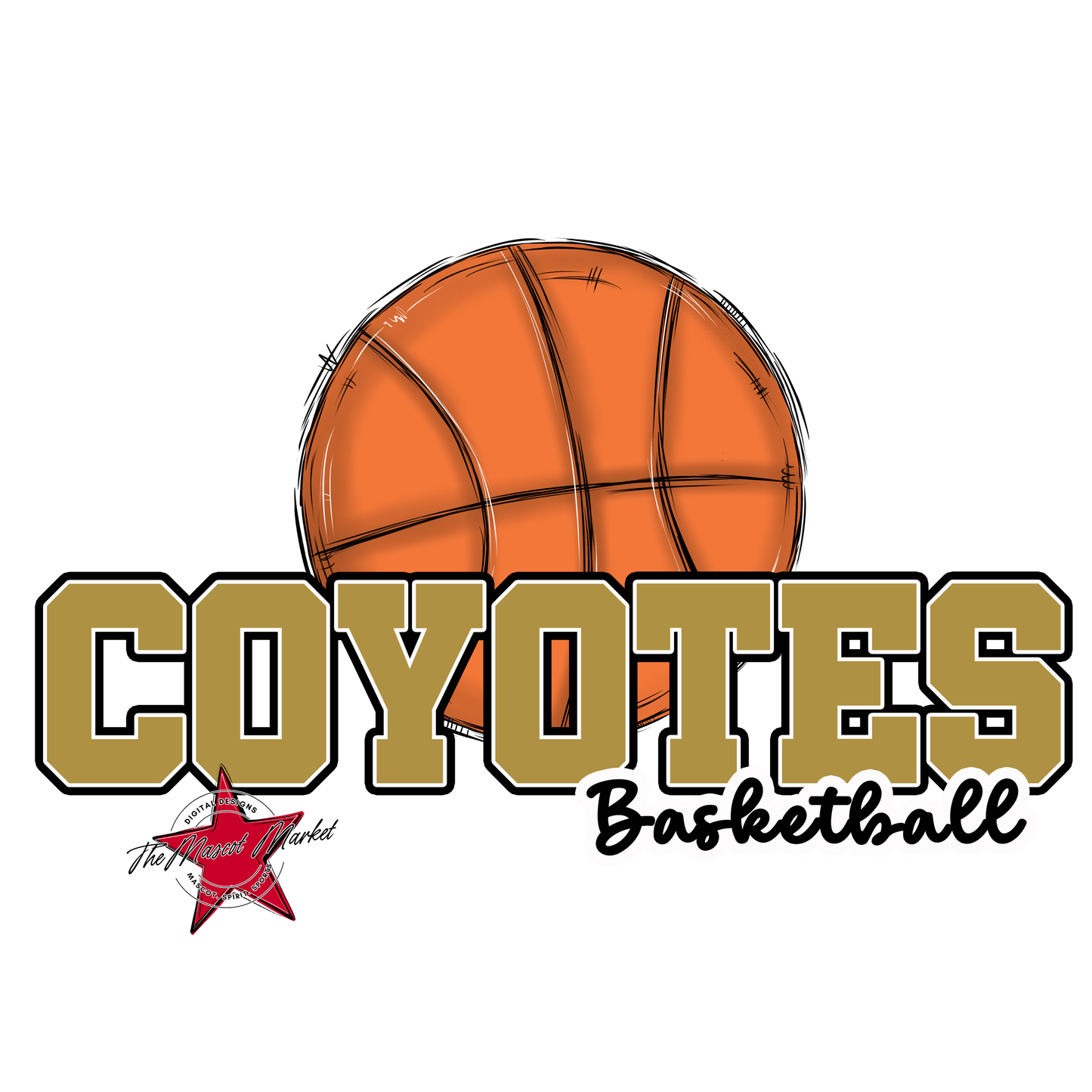 Coyotes Varsity Basketball-Gold