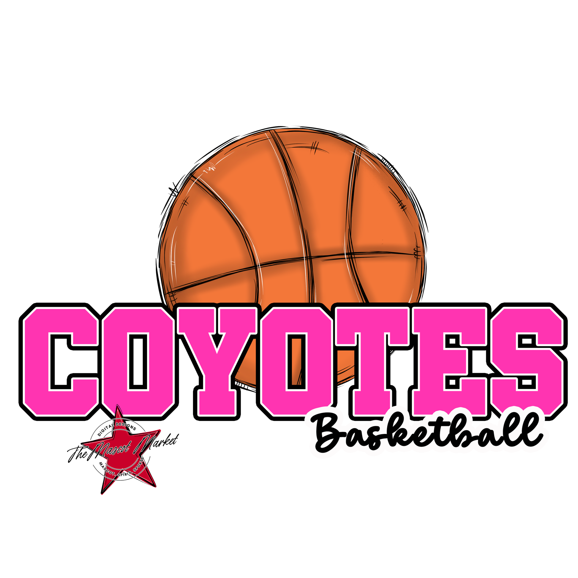 Coyotes Varsity Basketball-Pink