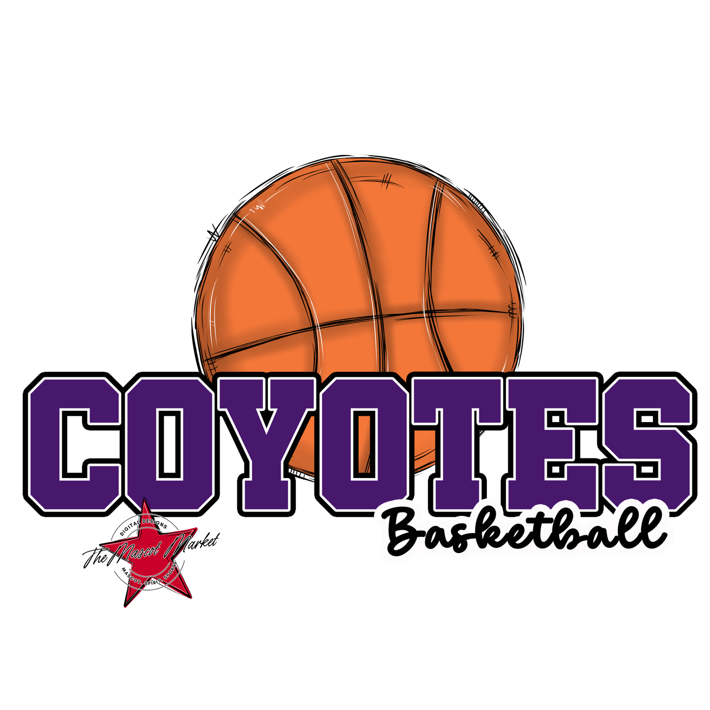 Coyotes Varsity Basketball-Purple