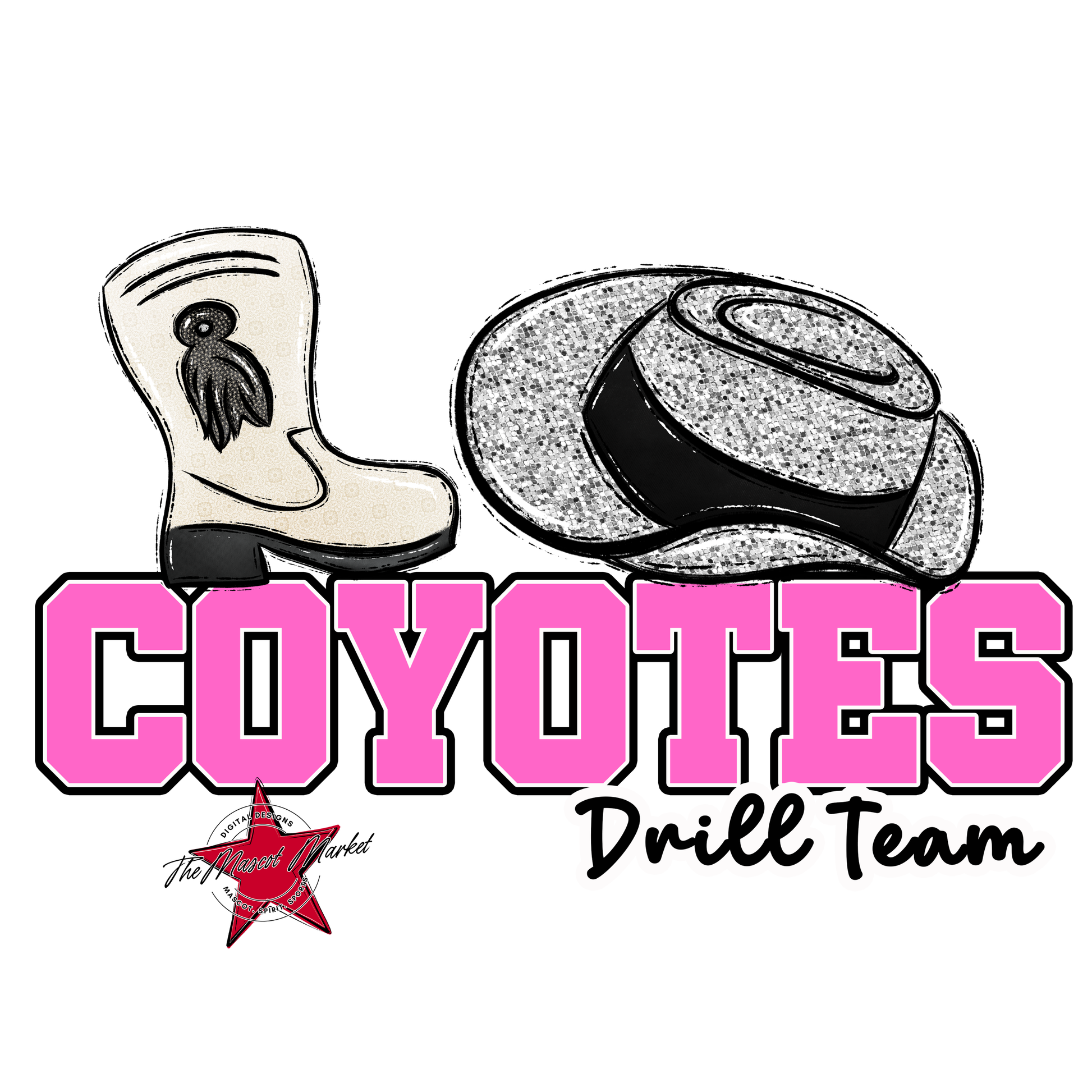 Coyotes Varsity Drillteam-Baby Pink