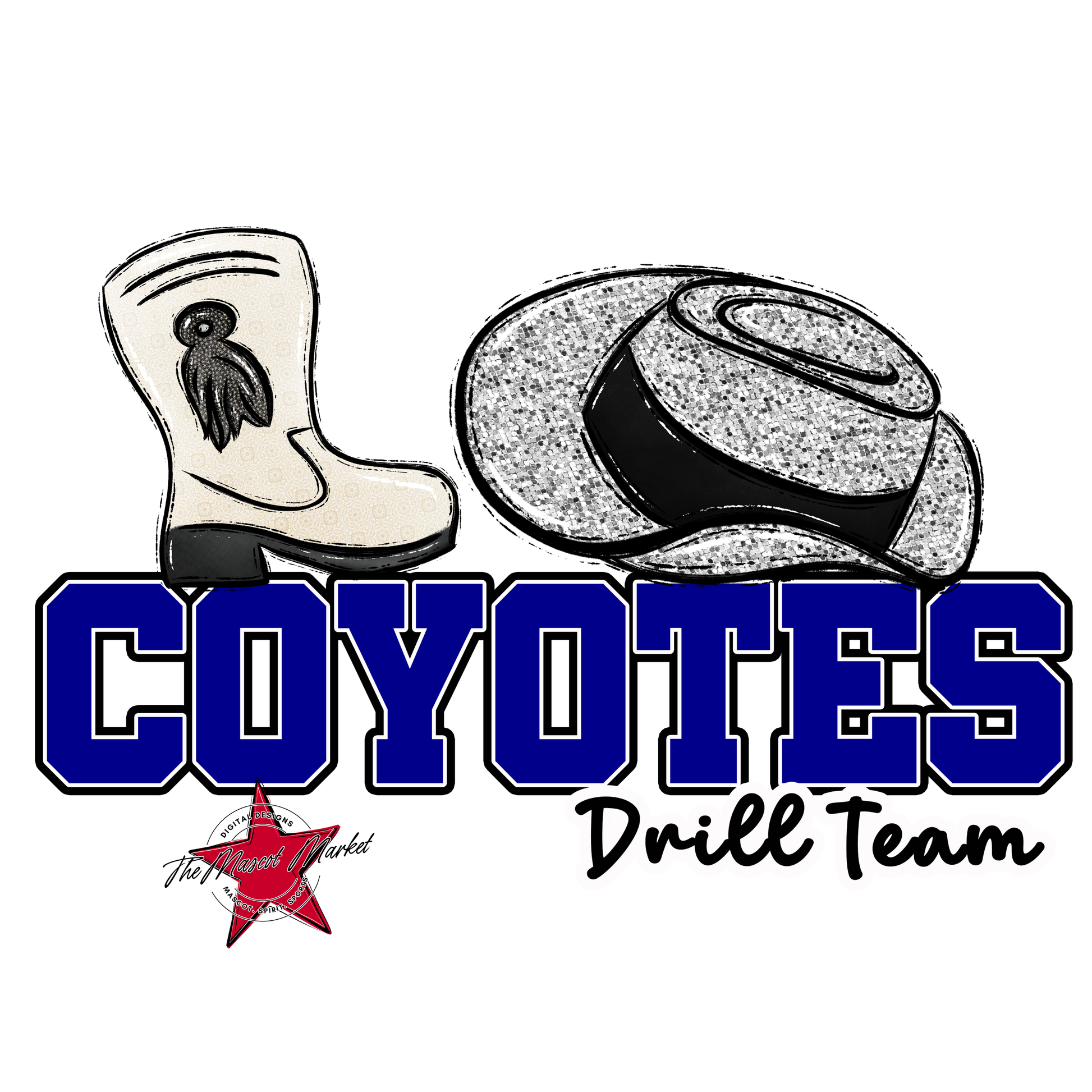Coyotes Varsity Drillteam-Blue