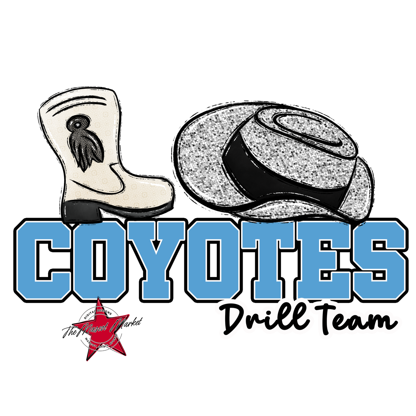 Coyotes Varsity Drillteam-Carolina Blue