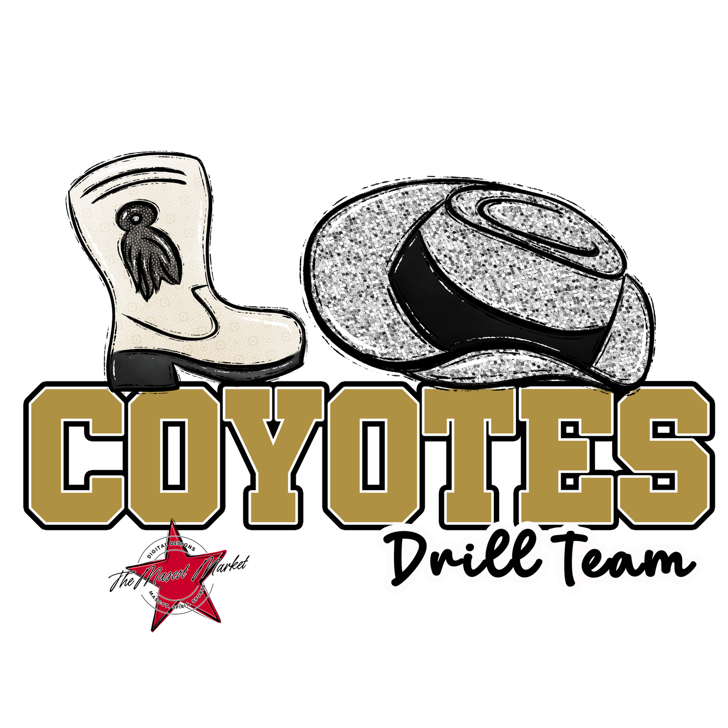 Coyotes Varsity Drillteam-Gold