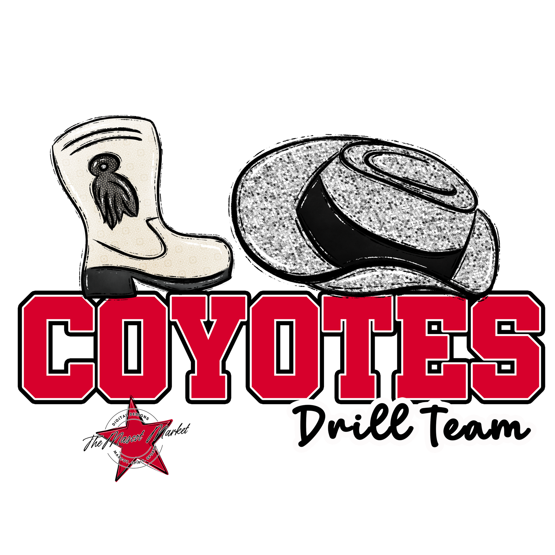 Coyotes Varsity Drillteam-Red