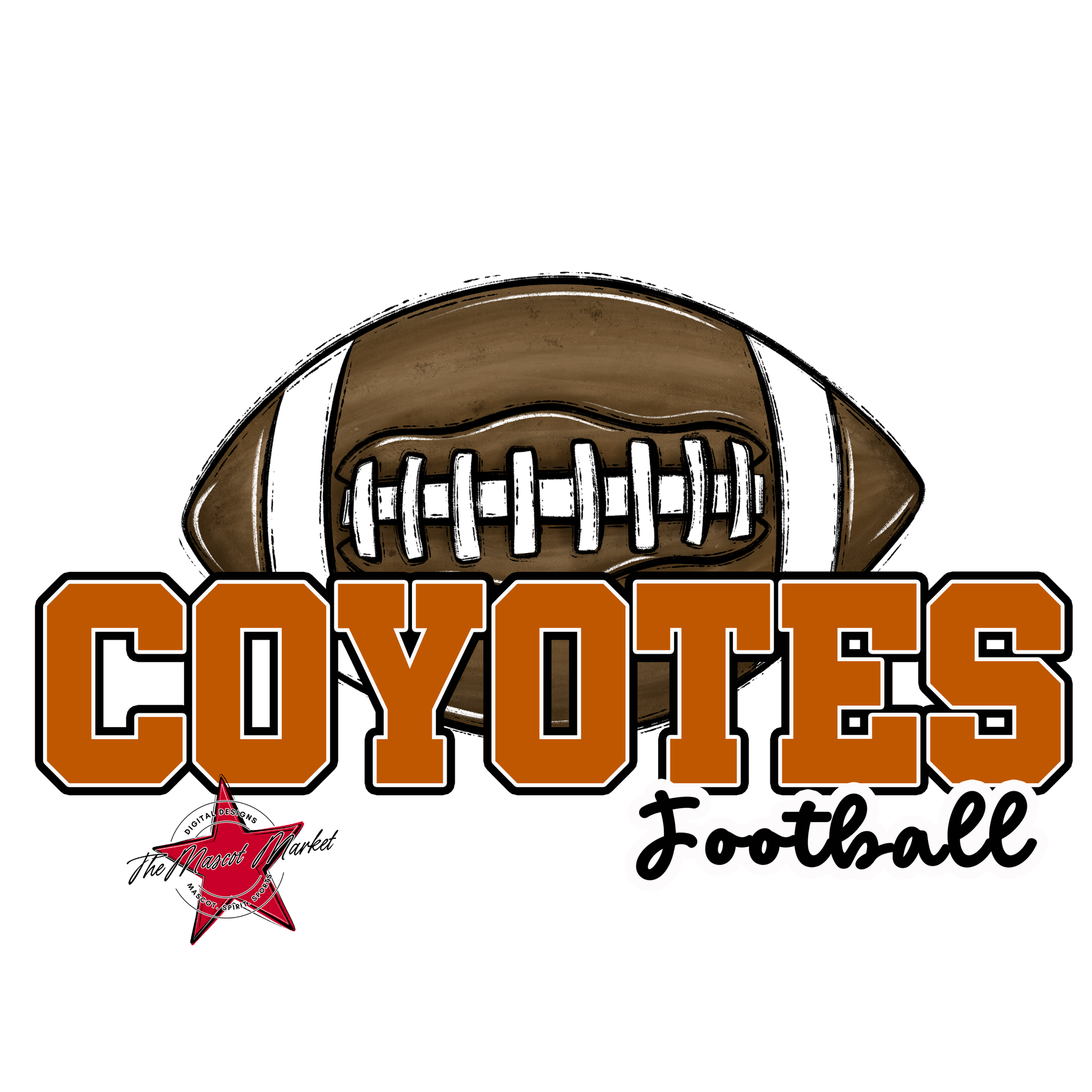 Coyotes Varsity Football-Burnt Orange