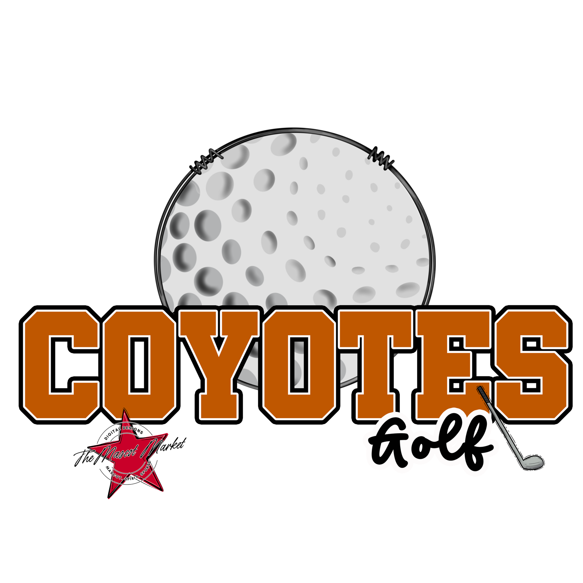 Coyotes Varsity Golf-Burnt Orange